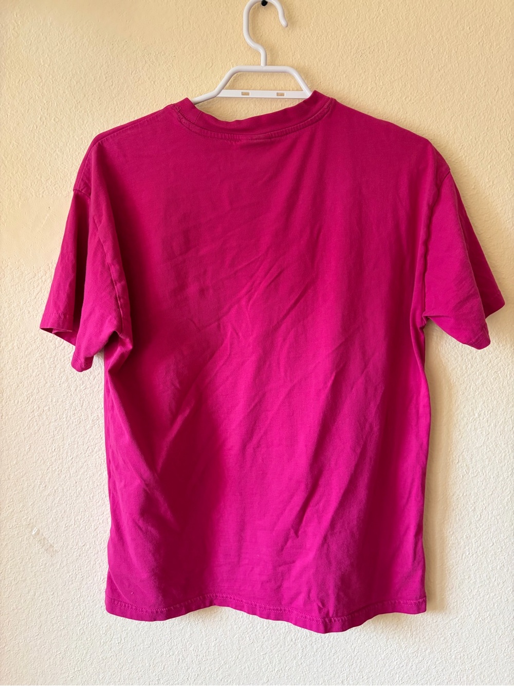 Gymshark Pink Magenta Logo Tee Athletic Workout Training Gym Casual Athleisure - Picture 3 of 9